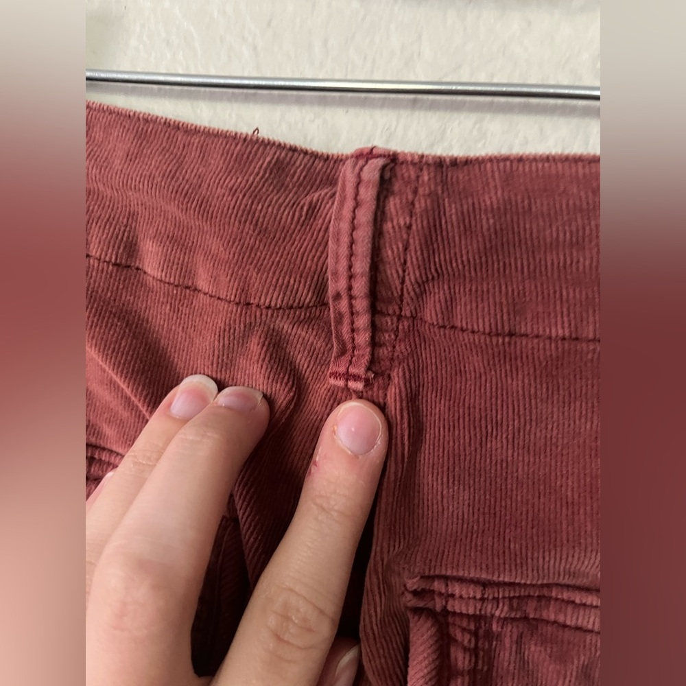 Free People Bay To Breakers Soft Corduroy Barrel Pants in Roasted Russet Size S - Picture 14 of 16